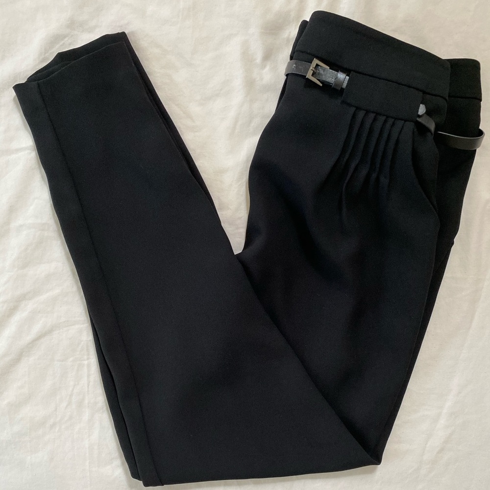 Bebe black High waist pants with belt Waist
